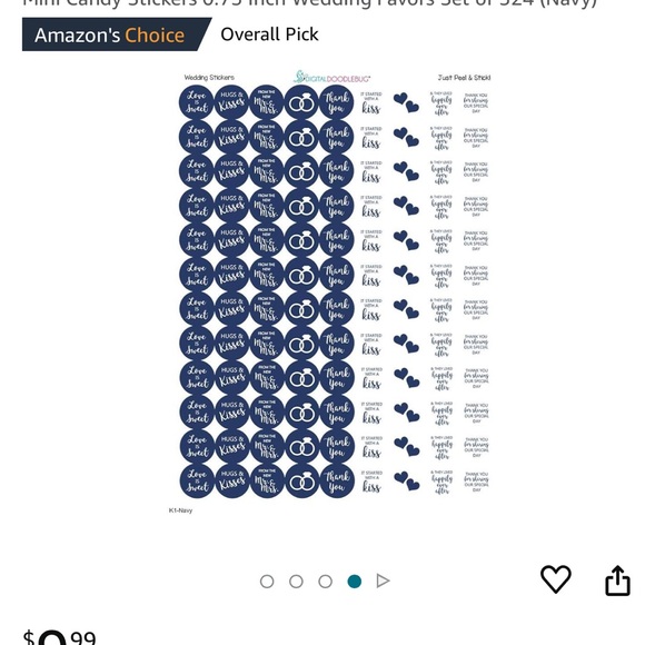 Kiss wedding stickers new in package - Picture 2 of 2